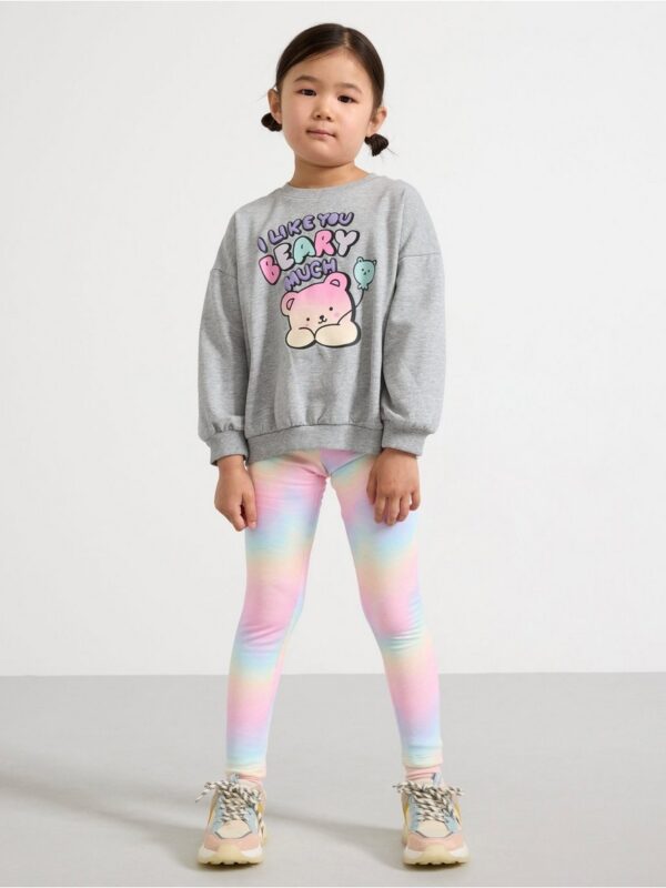 Leggings with brushed inside - 3002048-7955
