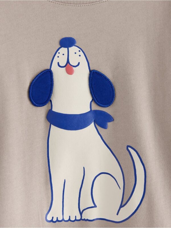 Sweatshirt with brushed inside - 3002100-6402