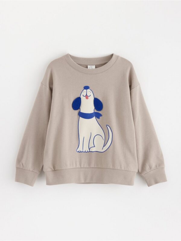 Sweatshirt with brushed inside - 3002100-6402