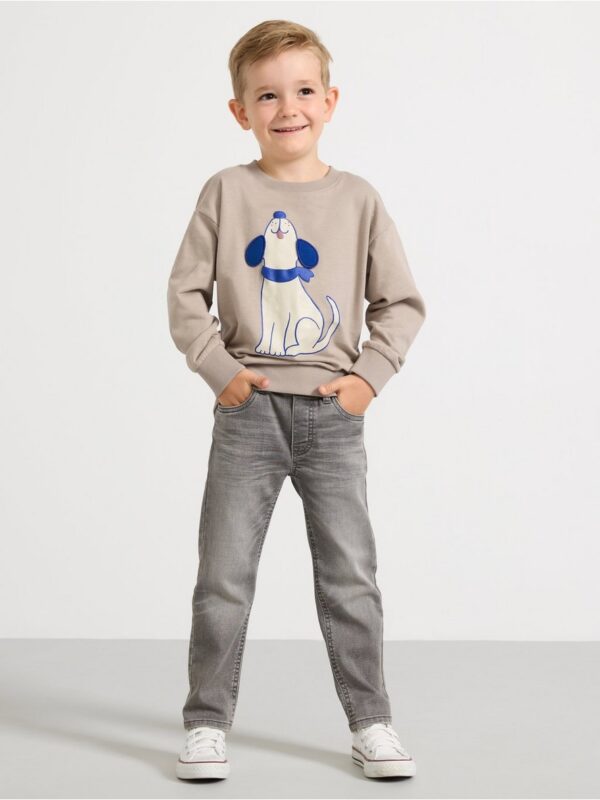 Sweatshirt with brushed inside - 3002100-6402