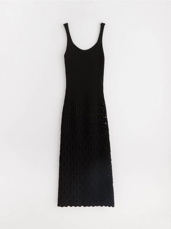 Pattern knitted maxi dress - 3002421-80