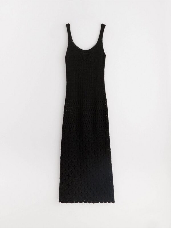 Pattern knitted maxi dress - 3002421-80