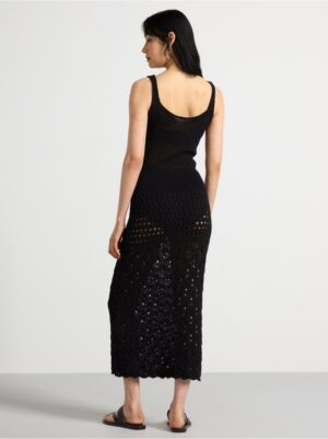 Pattern knitted maxi dress - 3002421-80