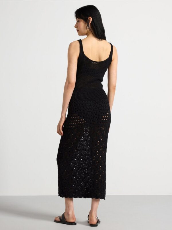 Pattern knitted maxi dress - 3002421-80