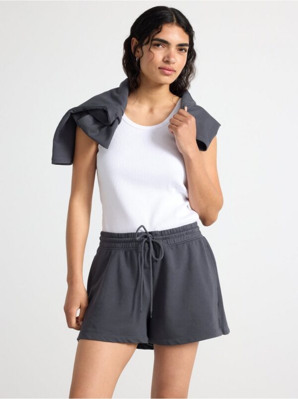 Shorts in sweatshirt fabric - 3002425-9608