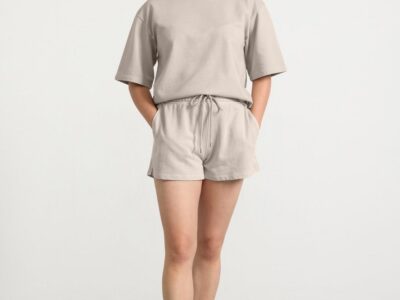 Shorts in sweatshirt fabric - 3002425-9609