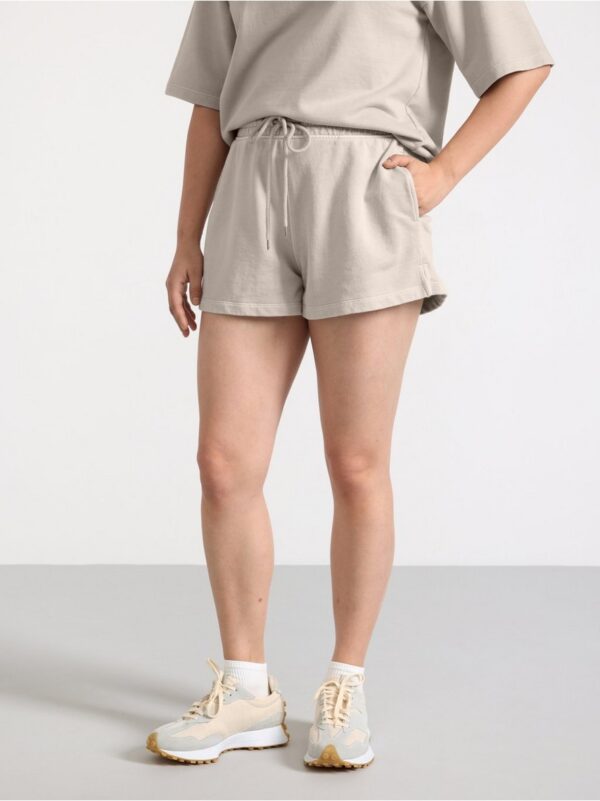 Shorts in sweatshirt fabric - 3002425-9609