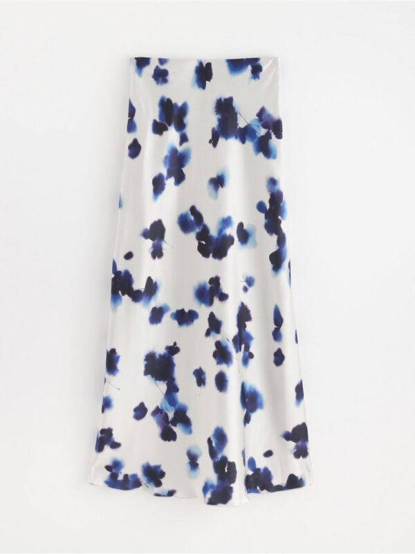 Maxi skirt in satin - 3002459-7403