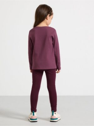 Leggings with brushed inside - 3002472-7268