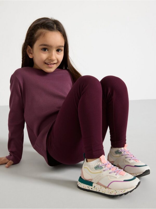 Leggings with brushed inside - 3002472-7268