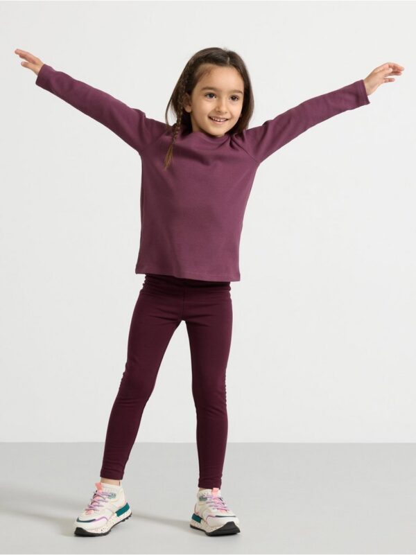 Leggings with brushed inside - 3002472-7268