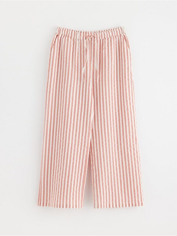 Pyjama trousers in seersucker - 8579929-2493