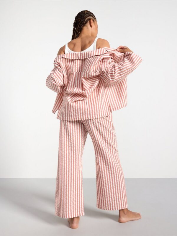 Pyjama trousers in seersucker - 8579929-2493