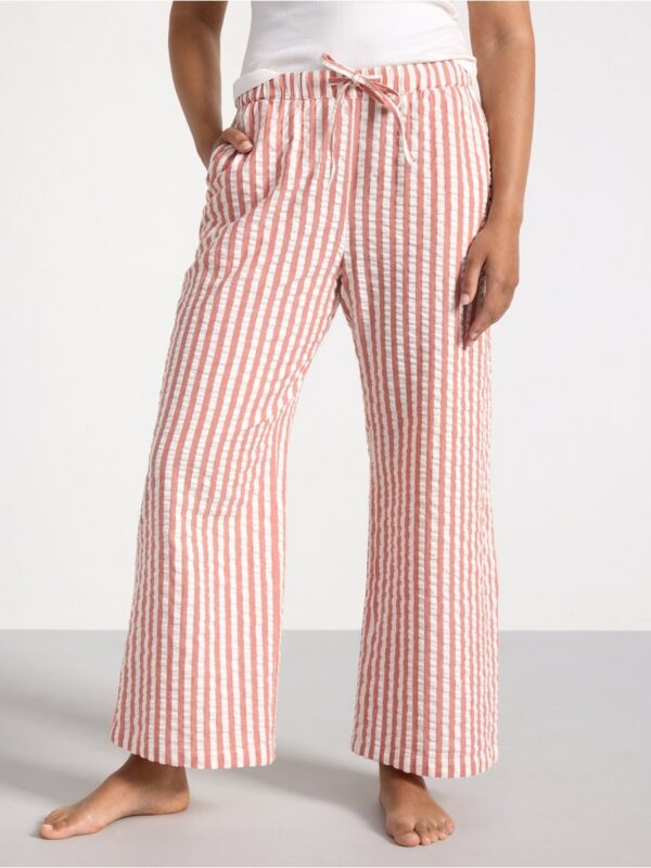 Pyjama trousers in seersucker - 8579929-2493