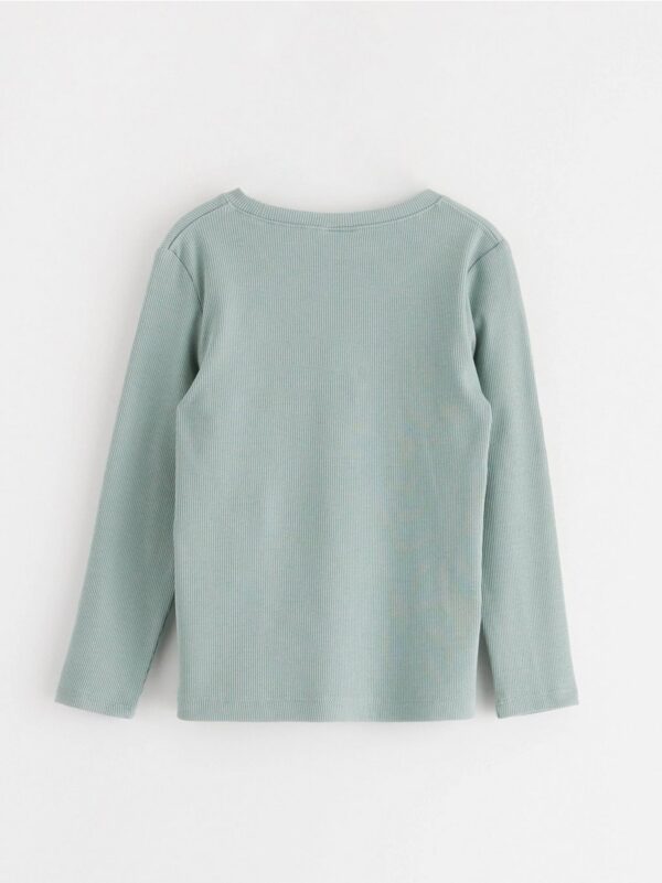 Ribbed long sleeve top - 8597414-8707