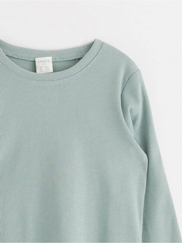 Ribbed long sleeve top - 8597414-8707