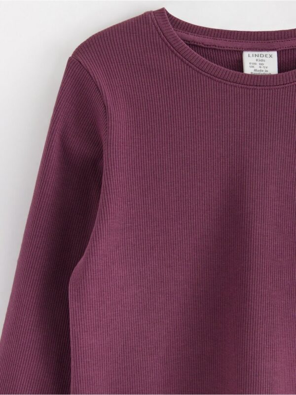 Ribbed long sleeve top - 8597414-9439