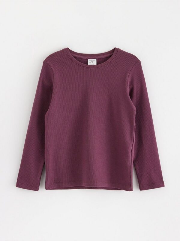 Ribbed long sleeve top - 8597414-9439