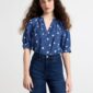 Blouse with puff sleeves - 8635675-7339