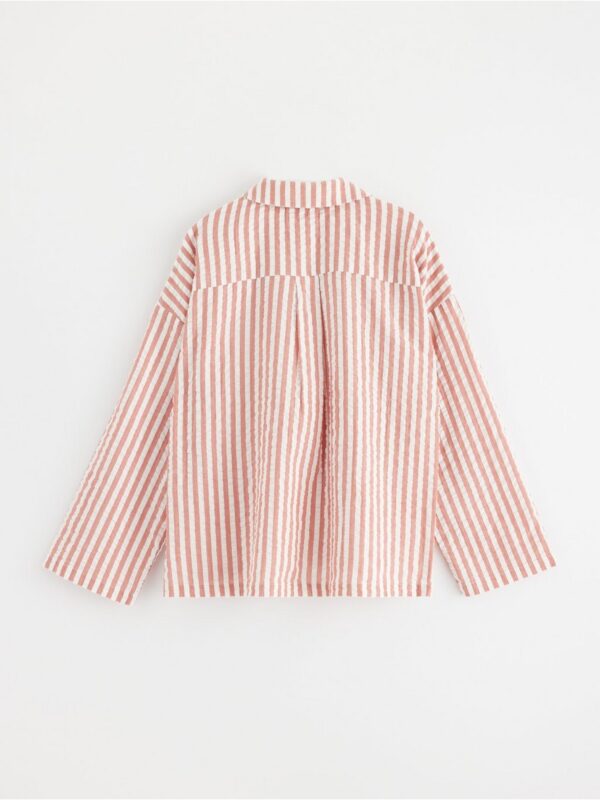 Pyjama shirt in seersucker - 8673001-2493