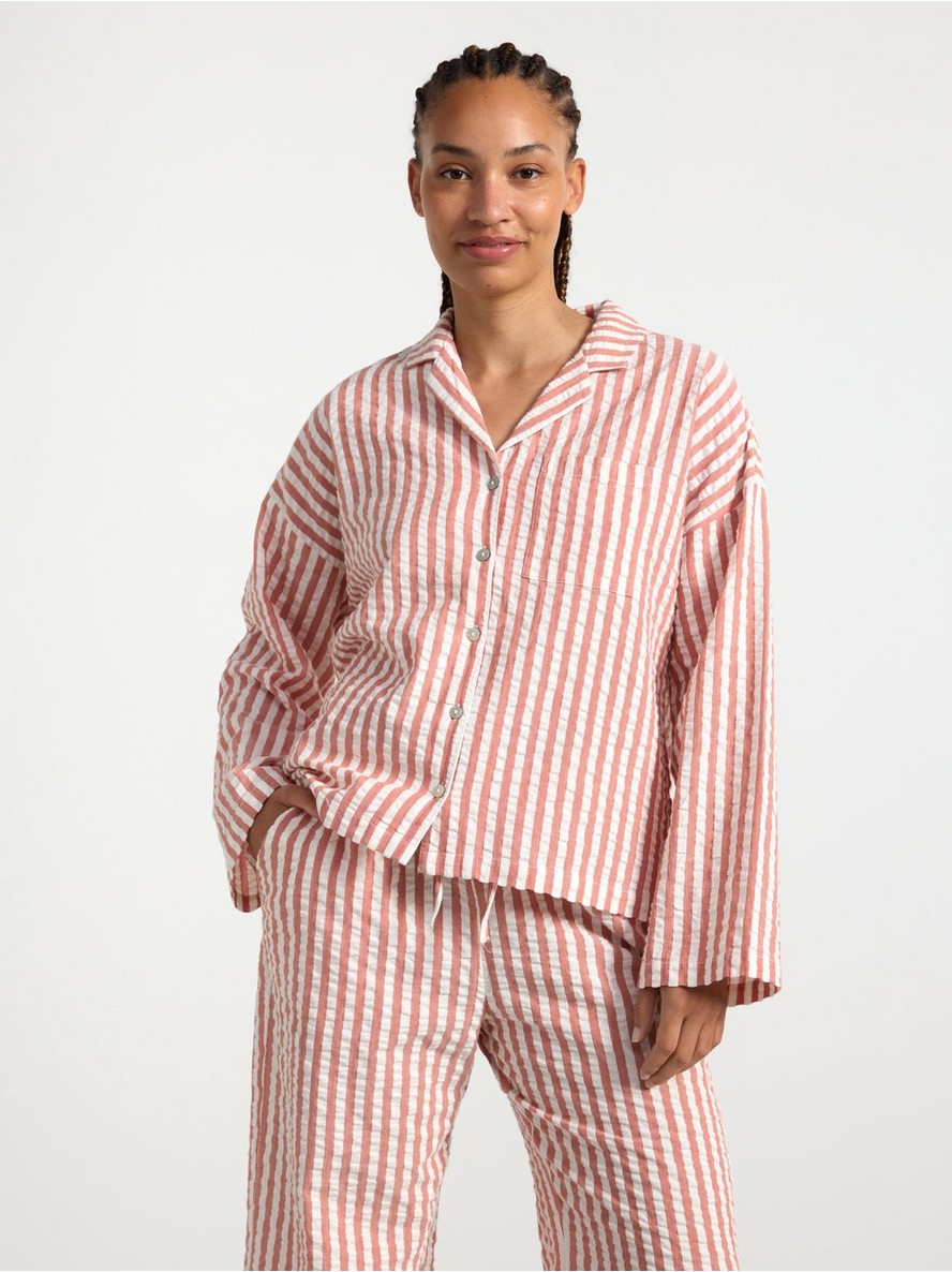 Pidzama gornji deo – Pyjama shirt in seersucker