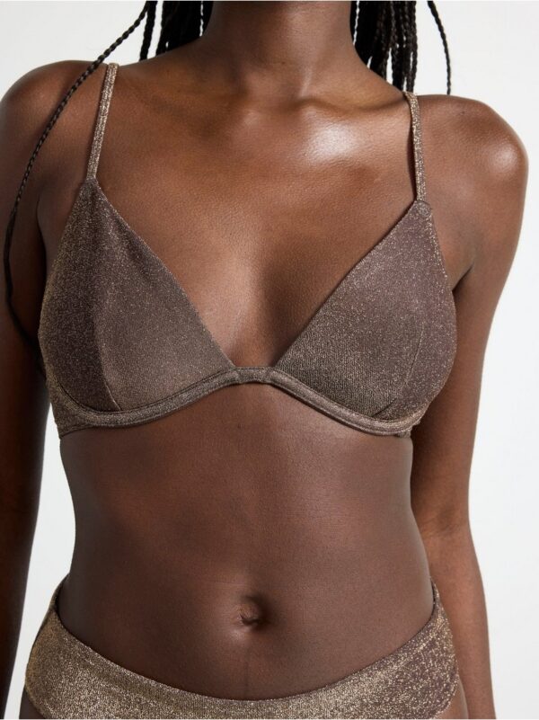Glittery bikini bra with underwire - 8696593-215