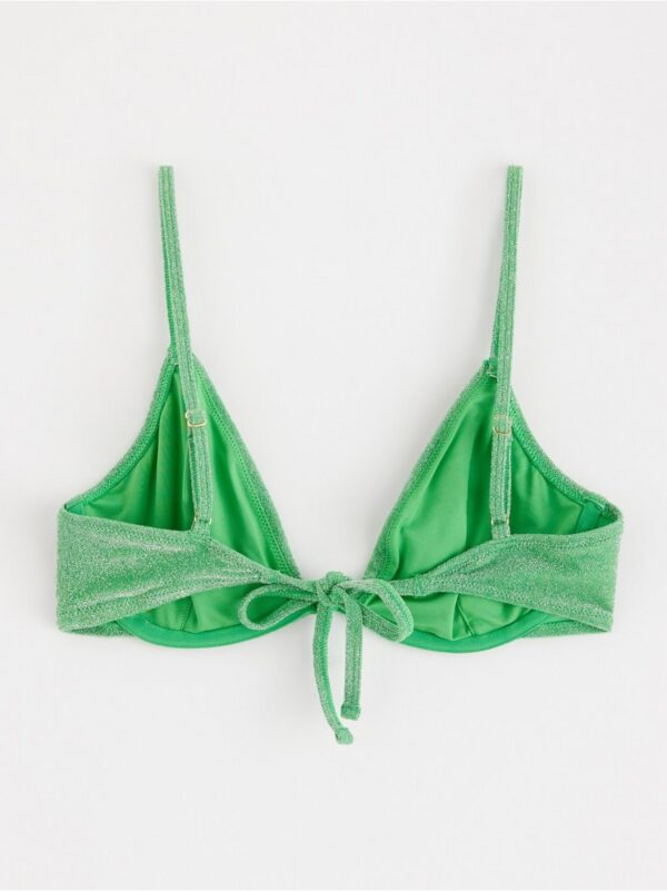 Glittery bikini bra with underwire - 8696593-7982
