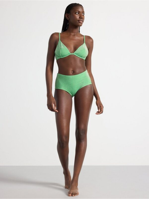 Glittery bikini bra with underwire - 8696593-7982