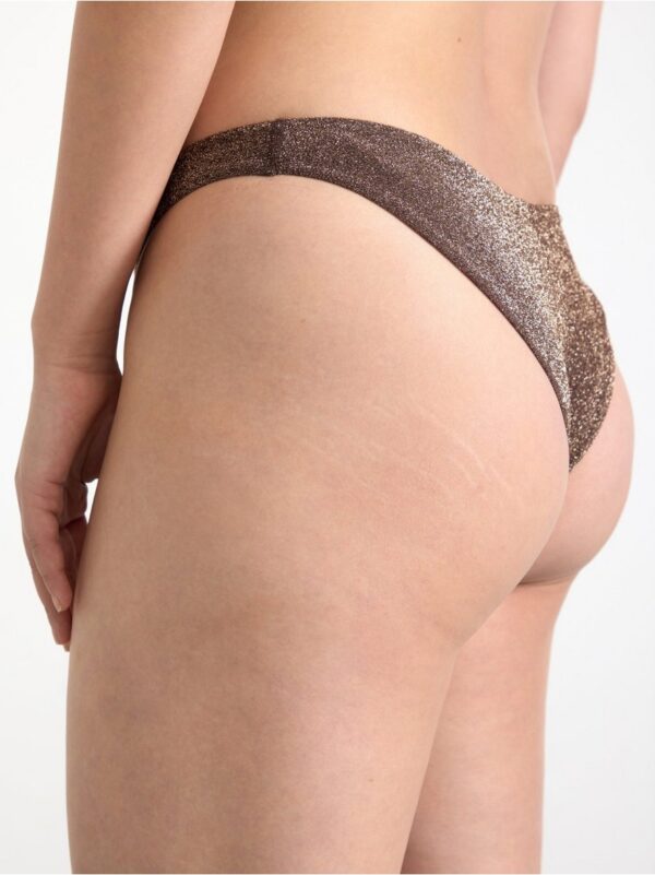 Glittery brazilian bikini bottom - 8696607-215