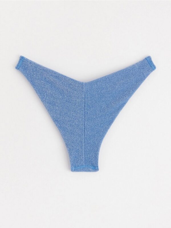 Glittery brazilian bikini bottom - 8696607-3371