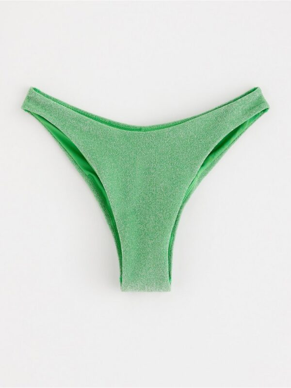 Glittery brazilian bikini bottom - 8696607-7982