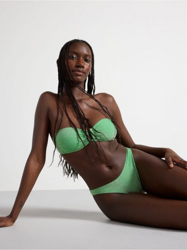 Glittery brazilian bikini bottom - 8696607-7982