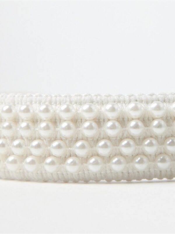 Alice band with pearls - 8777576-300