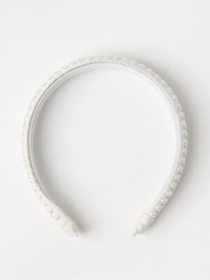 Alice band with pearls - 8777576-300