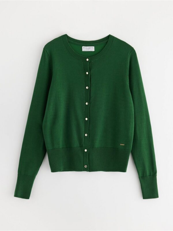 Fine-knitted cardigan - 3000084-9942