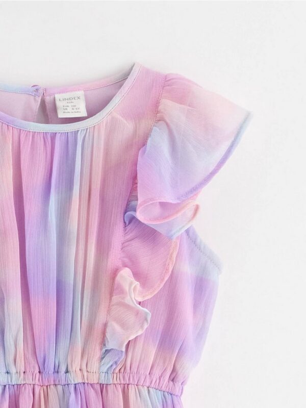 Patterned Dress in chiffon - 3000780-9613