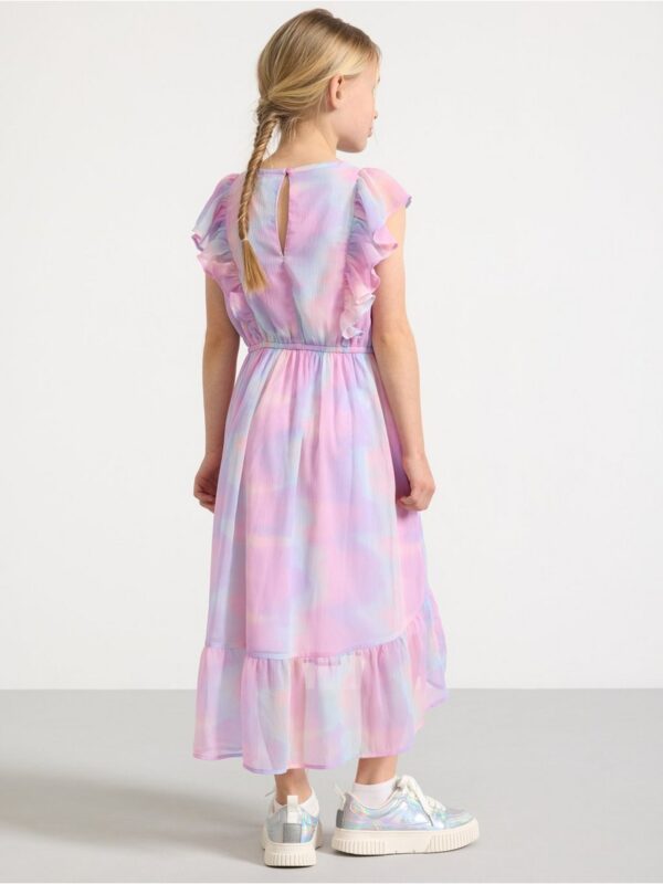 Patterned Dress in chiffon - 3000780-9613