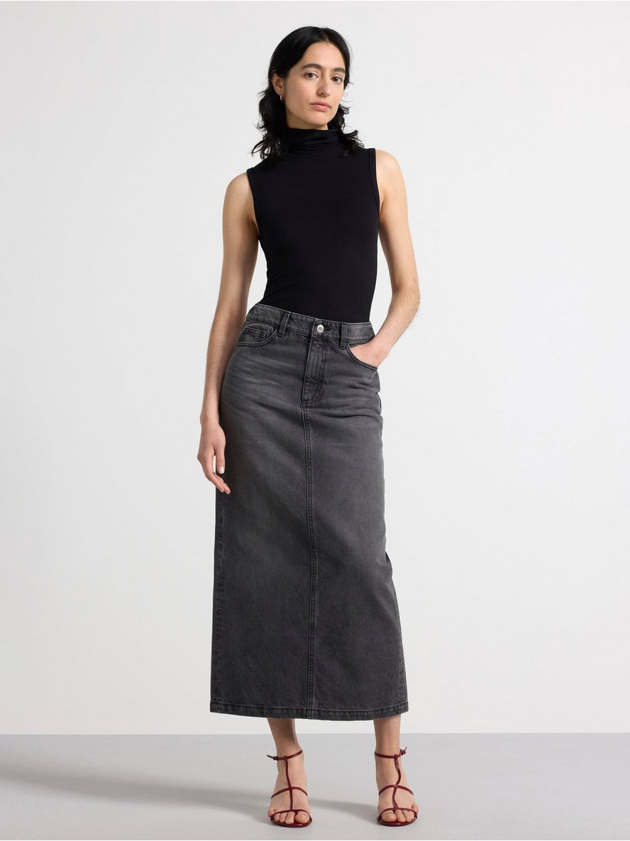 Suknja – Maxi skirt in denim