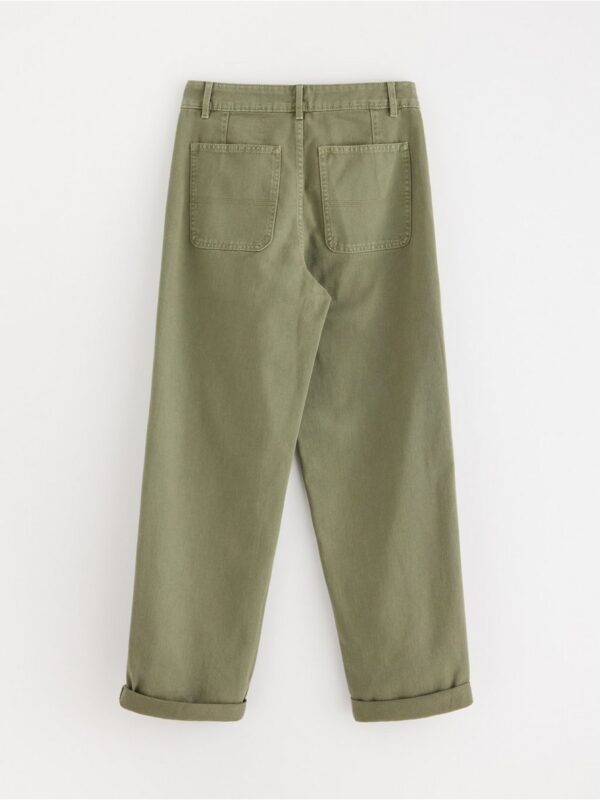 Straight trousers with regular waist - 3001510-9615