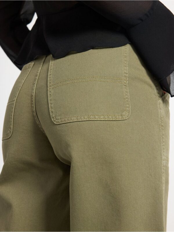 Straight trousers with regular waist - 3001510-9615