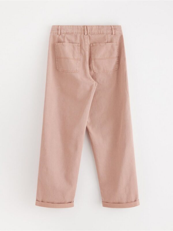 Straight trousers with regular waist - 3001510-9619