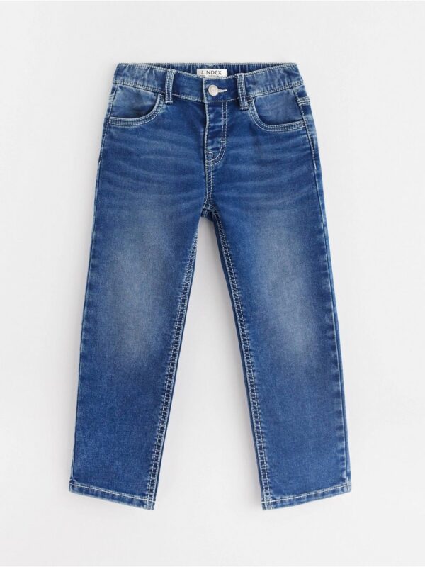 STAFFAN Straight leg jeans in denim jersey - 3001807-790