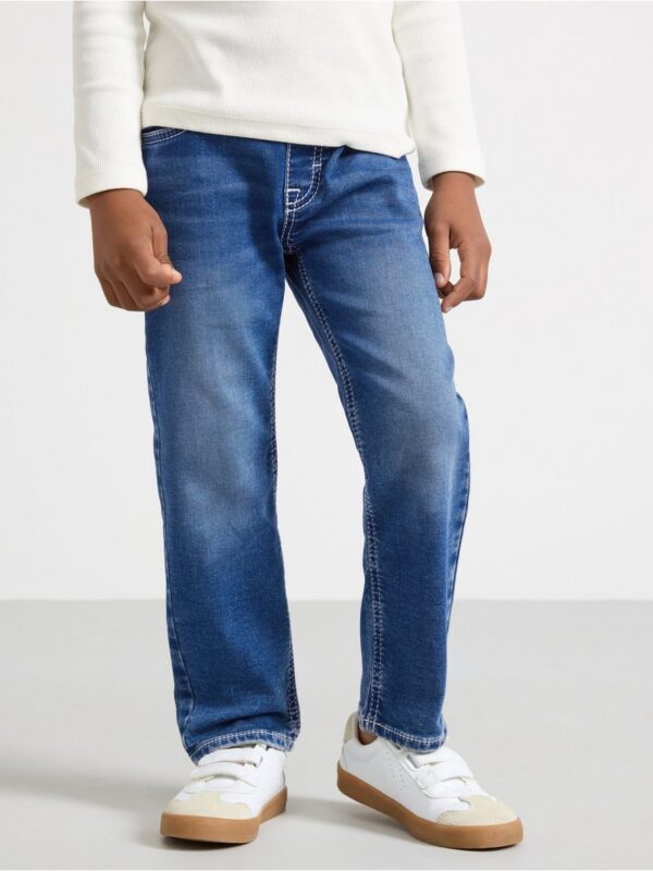 STAFFAN Straight leg jeans in denim jersey - 3001807-790