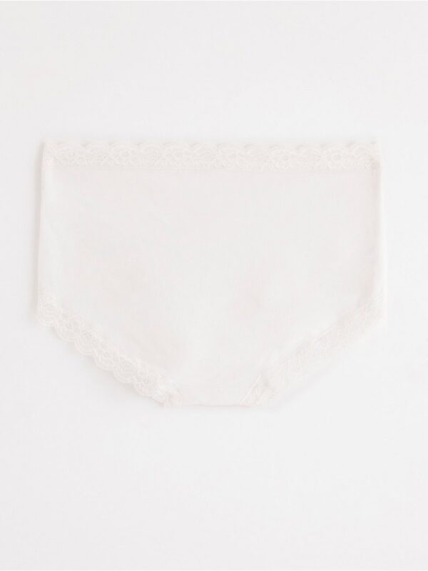 Regular waist brief with lace trim - 3001929-70