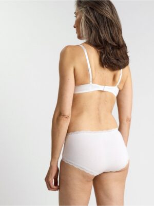 Regular waist brief with lace trim - 3001929-70