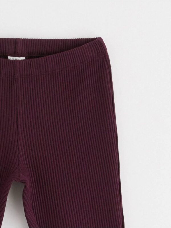 Ribbed flared leggings - 3001935-7268