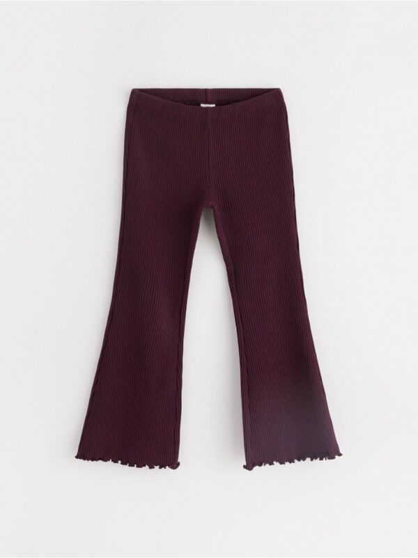 Ribbed flared leggings - 3001935-7268