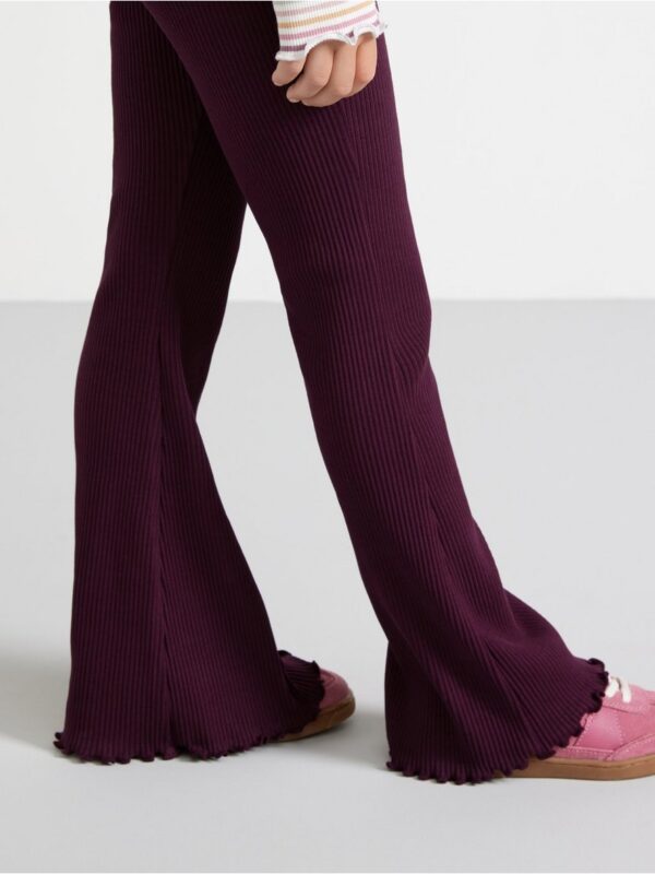 Ribbed flared leggings - 3001935-7268