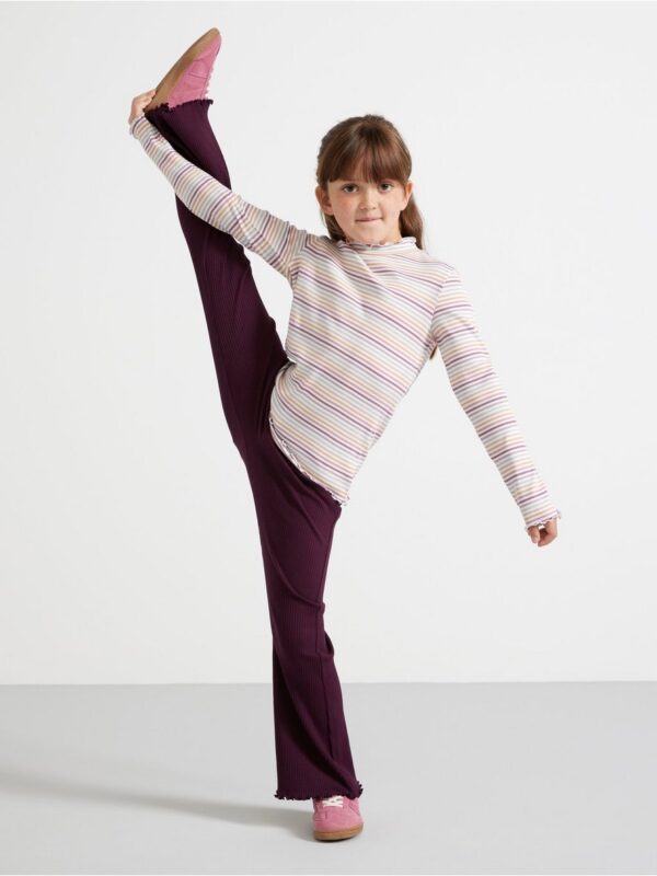 Ribbed flared leggings - 3001935-7268