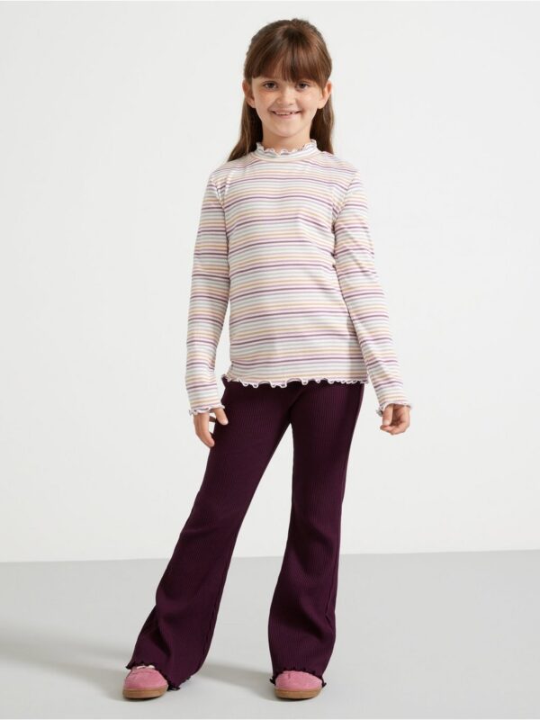 Ribbed flared leggings - 3001935-7268